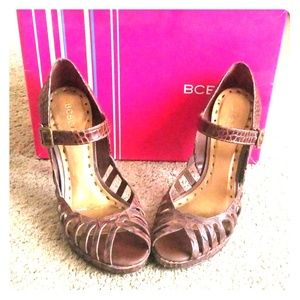 Faux crocodile BCBGirls heels